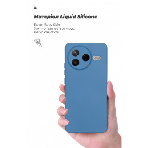 Чохол ArmorStandart ICON для Xiaomi Poco F7 Pro Camera cover Dark Blue (ARM80362)
