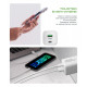 Мережевий зарядний пристрій ArmorStandart AR372 45W GaN Type-C + USB-A White (ARM77550)