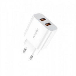 Мережевий зарядний пристрій Foneng EU45 Dual USB Charger (2USBх2.4A) White (EU45-CH-TC) + кабель USB Type C