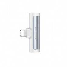Адаптер Remax RL-LA03i Smooth 2in1 Lightning-3.5mm/Lightning White (6954851298786)