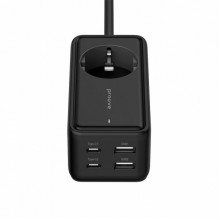 Мережевий фільтр Proove Power Strip Homester PD-03 1AC 65W (2 Type-C + 2USB) black