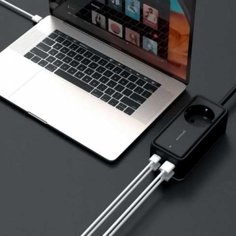 Мережевий фільтр Proove Power Strip Homester PD-03 1AC 65W (2 Type-C + 2USB) black Купити в Україні