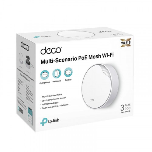 WiFi Mesh система TP-Link Deco X50-PoE(3-pack)