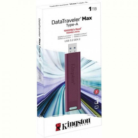 Флеш-накопичувач USB3.2 1TB Kingston DataTraveler Max Red (DTMAXA/1TB)