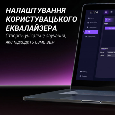 Мікрофон динамічний Fifine AM8PROT USB/XLR Black Купити в Україні