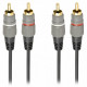 Кабель Cablexpert (CCAP-202-1.5M) 2RCA-2RCA, 1.5м, Black