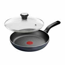 Сковорода з кришкою Tefal So' Light, 26см, алюміній, бакеліт, скло, чорний