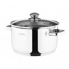 Каструля зі скляною кришкою та зливом Ardesto Gemini Lecco, 4.7л, нержавіюча сталь