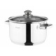 Каструля зі скляною кришкою та зливом Ardesto Gemini Lecco, 4.7л, нержавіюча сталь
