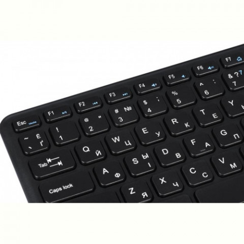 Клавіатура бездротова 2E KT100 WL Ukr (2E-KT100WB) Black USB