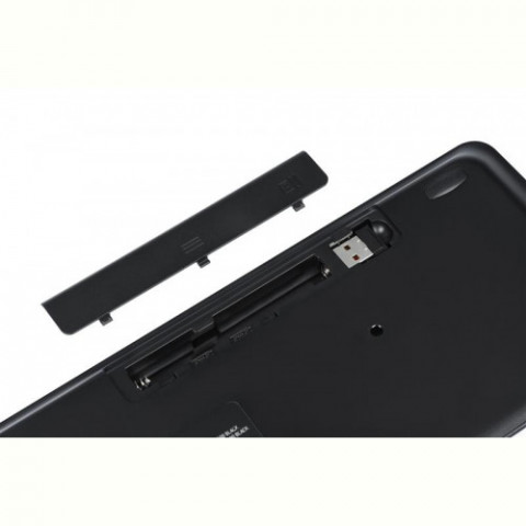 Клавіатура бездротова 2E KT100 WL Ukr (2E-KT100WB) Black USB