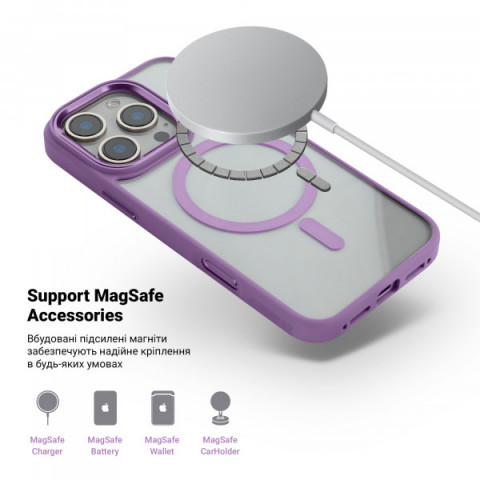 Чохол ArmorStandart Unit MagSafe для Apple iPhone 16 Pro Violet (ARM78723)