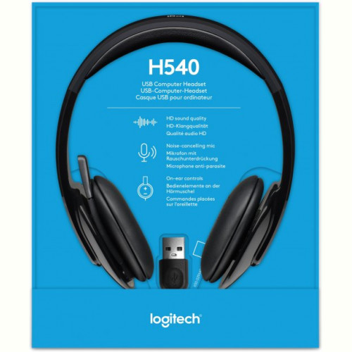 Гарнітура Logitech H540 USB (981-000480)