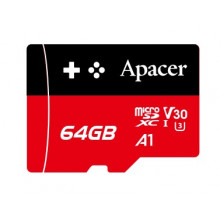 Карта пам`ятi MicroSDXC 64GB UHS-I/U3 Class 10 Apacer (AP64GMCSX10U7-RAGC)