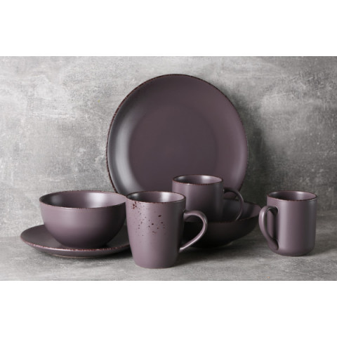 Тарілка обідня Ardesto Lucca Grey brown, 26см, кераміка, коричневий