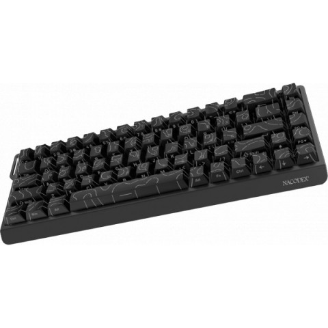 Дротова механічна клавіатура Ajazz NK68 V2 Red Switch (NK68-V2-R-S-B) Купити в Україні