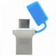 Флеш-накопичувач USB3.0 16GB Type-C GOODRAM ODD3 (DualDrive) Blue (ODD3-0160B0R11)