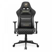 Крісло ігрове Armor One V2 Gold F, чорний з золотим