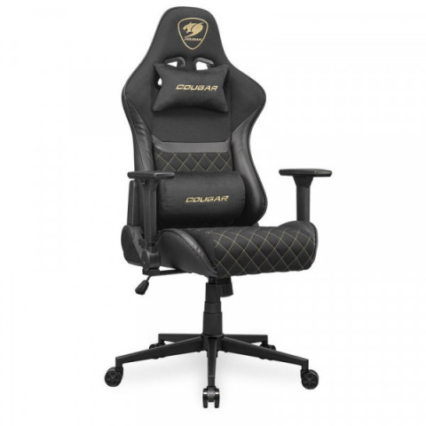 Крісло ігрове Armor One V2 Gold F, чорний з золотим