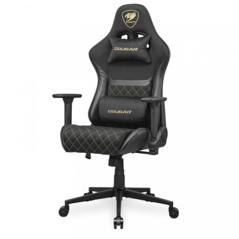 Крісло ігрове Armor One V2 Gold F, чорний з золотим