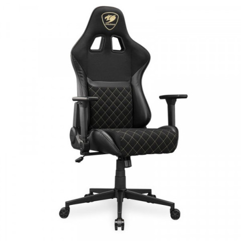 Крісло ігрове Armor One V2 Gold F, чорний з золотим