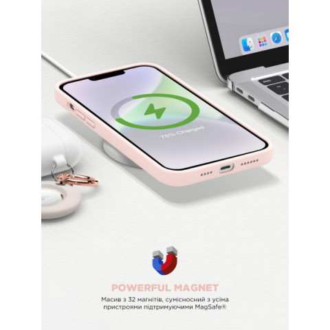 Чохол ArmorStandart ICON2 MagSafe для Apple iPhone 14 Plus Chalk Pink (ARM68394)