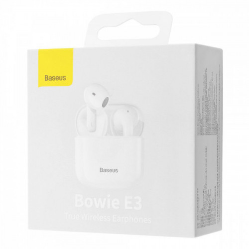 Бездротові навушники Baseus Bowie E3 TWS white Купити в Україні