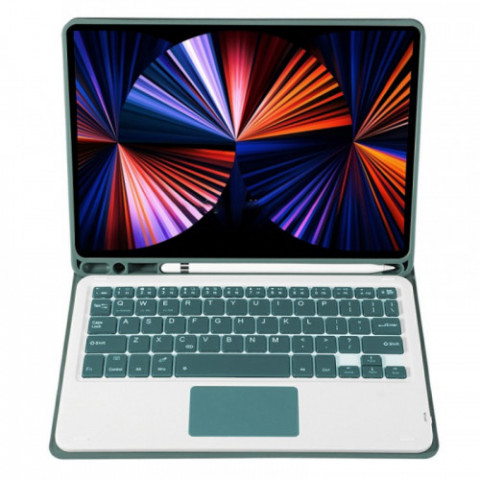 Чохол з бездротовою клавіатурою (TouchPad) BeCover для Apple iPad Air 13 (2024/2025) Dark Green (712603)