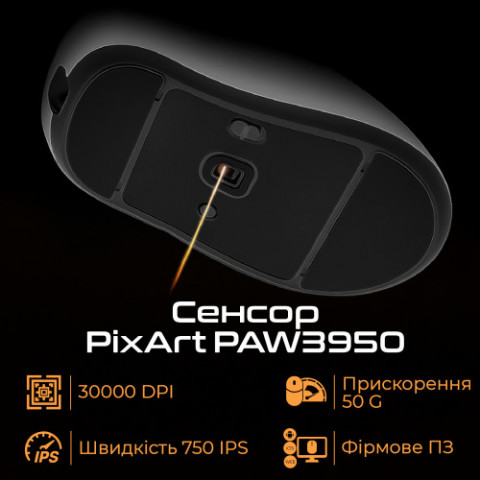 Миша бездротова RAWM ER21Pro Black