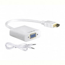 Адаптер Voltronic YT-C-HDMI(M)/VGA(F)+AUX-W (08632) HDMI - VGA