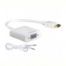 Адаптер Voltronic YT-C-HDMI(M)/VGA(F)+AUX-W (08632) HDMI - VGA