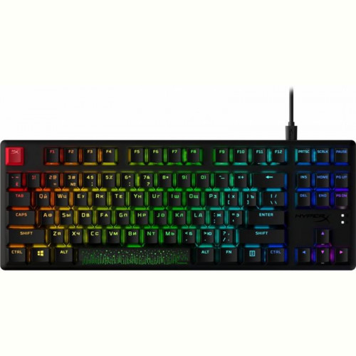 Клавіатура HyperX Alloy Origins Core PBT Red RGB Black (639N7AA)