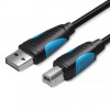 Кабель для принтера Vention USB A Male - B Male Print 1 м (VAS-A16-B100)