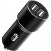 Автомобільний зарядний пристрій XO CC30 Metal Car Charger (2USB, 2.4A) Black (XO-CC30-BK)