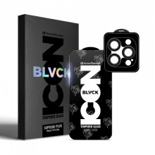 Захисне скло ArmorStandart Supreme Plus Black Icon для Apple iPhone 15 Pro Max (ARM71140)