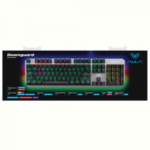 Клавіатура Aula Dawnguard Mechanical Wired Keyboard (6948391234533) Silver USB