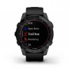 Смарт-годинник Garmin Fenix 7 Sapphire Solar Black DLC Titanium with Black Band (010-02540-47)