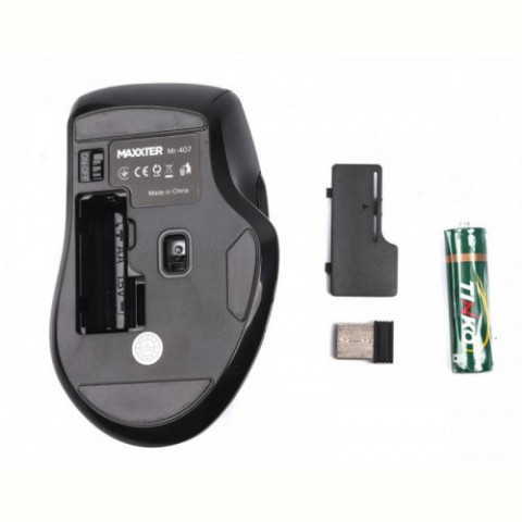 Мишка бездротова Maxxter Mr-407 Black USB