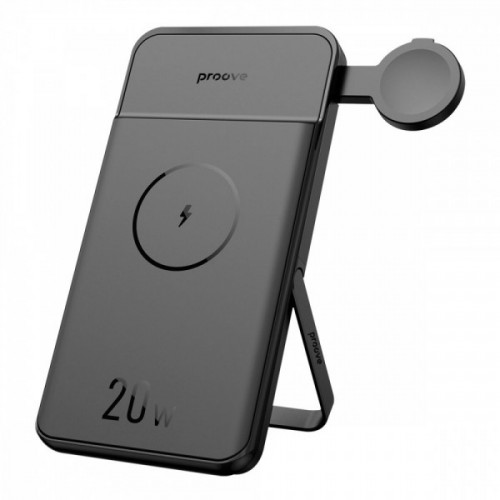 Портативна Батарея/Бездротовий ЗП Proove Power Stand 2 in 1 20W 10000mAh black Купити в Україні