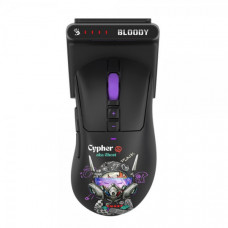 Миша ігрова бездротова Bloody R73 Ultra Duo (Cypher Ghost), колір чорний з малюнком