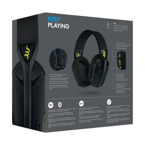 Навушники з мікрофоном Logitech G435 LIGHTSPEED Black (981-001050)