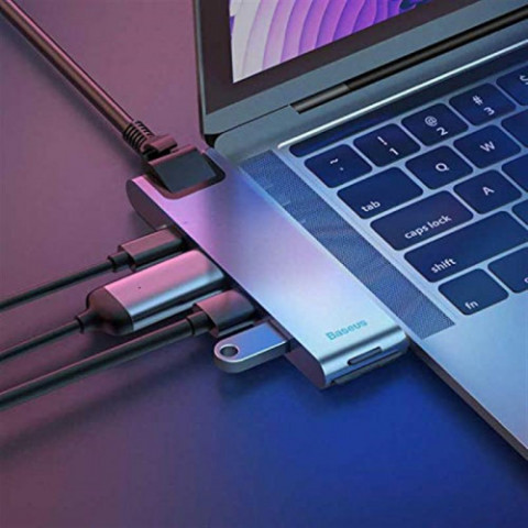 Концентратор USB-C 7-in-one smart Grey (CAHUB-L0G)