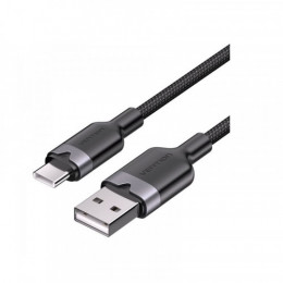 Кабель Vention USB - USB Type-C (M/M), 60W, 3A, 1 м, Black (CTNBF)
