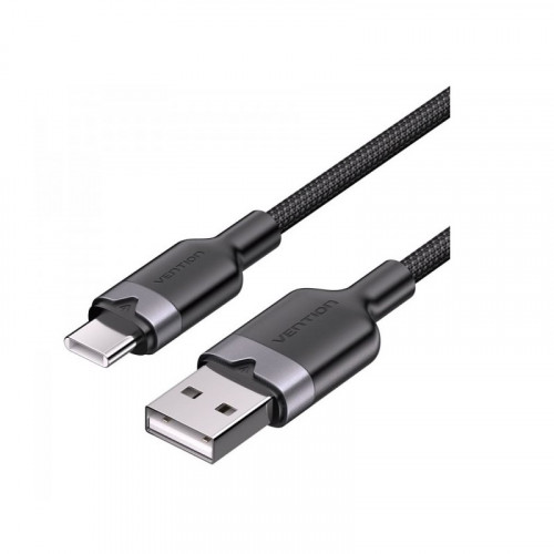 Кабель Vention USB - USB Type-C (M/M), 60W, 3A, 1 м, Black (CTNBF)