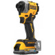 Шурупокрут ударний акумуляторний DeWalt XR Li-Ion PowerStack 18В 1х1.7А·год 206Нм 3250об/хв 3800уд/хв кейс 0.95кг