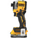 Шурупокрут ударний акумуляторний DeWalt XR Li-Ion PowerStack 18В 1х1.7А·год 206Нм 3250об/хв 3800уд/хв кейс 0.95кг