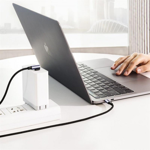 Кабель Ugreen US255 USB-C - USB-C, 2м, Black-Gray (50125)