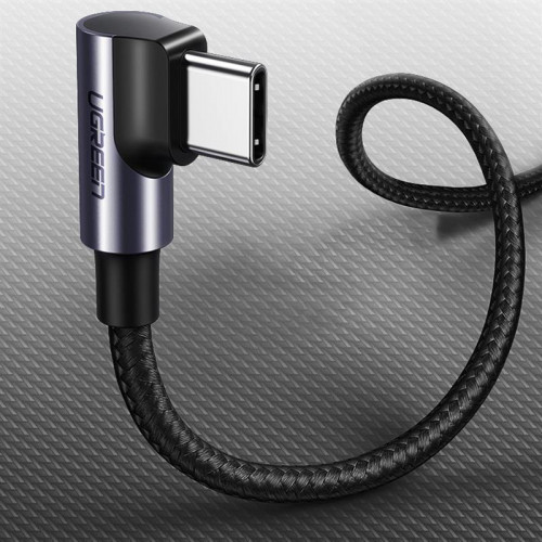 Кабель Ugreen US255 USB-C - USB-C, 2м, Black-Gray (50125)