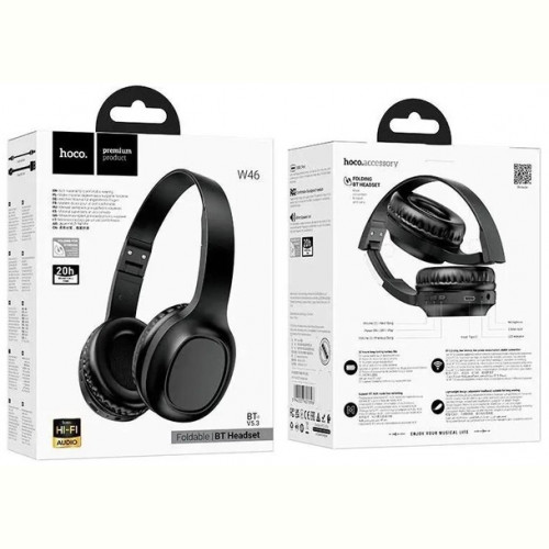 Bluetooth-гарнітура Hoco W46 Black (W46BK)