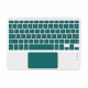 Чохол з бездротовою клавіатурою (TouchPad) BeCover для Lenovo Tab M10 Plus TB-125F (3rd Gen)/K10 Pro TB-226 Dark Green (712392)